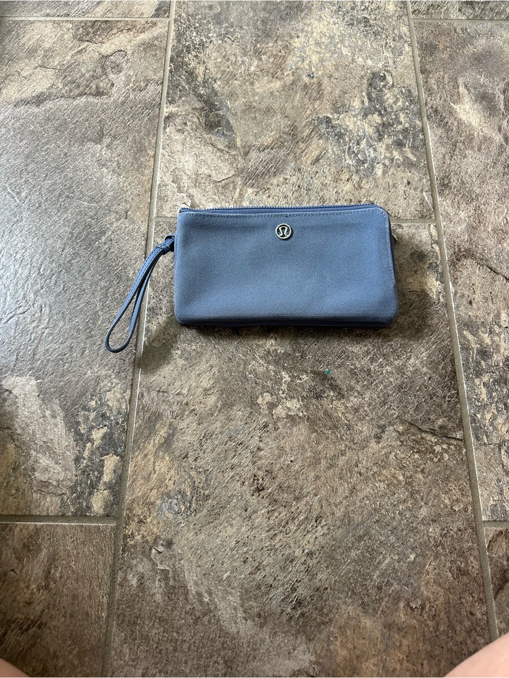 Blue Lululemon Double Up Pouch Wristlet